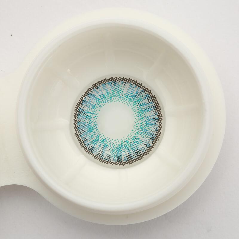 Neue 3-Ton-Brillantblaue farbige Kontaktlinsen mit Sehstärke