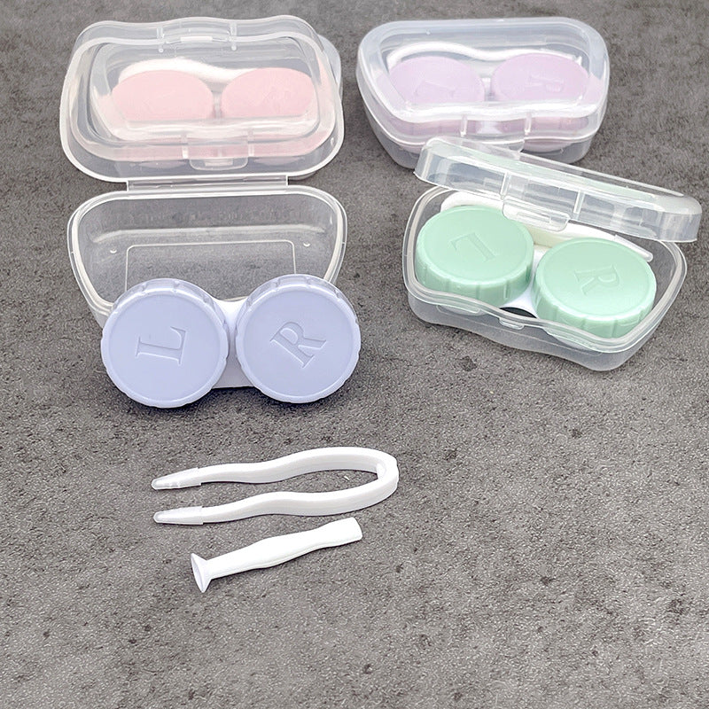 Small Portable Colored Contact Lens Case