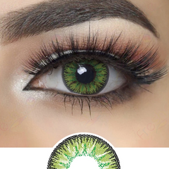 Vega Bright Forest Green Prescription Colored Contact Lenses