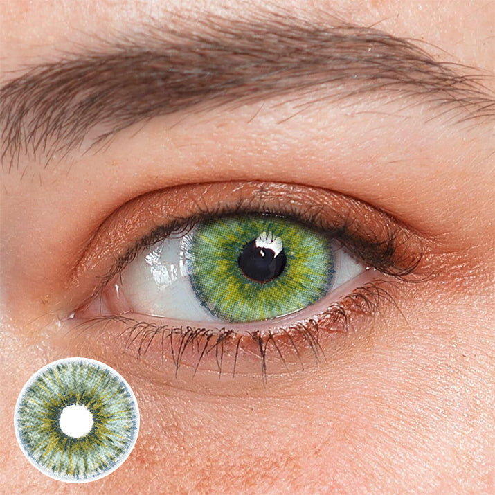 Lens Rectangular Green New York Green Colored Contact Lenses – BEAUEYE OFFICIAL