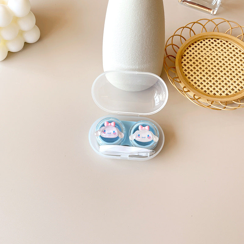 Estuche para lentes de contacto de colores DIY lindo y simple