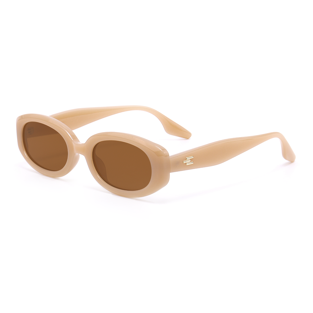 Rebecca Retro Round Brown Sunglasses