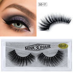 SD Exaggerated Artificial Mink Hair Eyelash  Piece Mink Hair Eyelashes