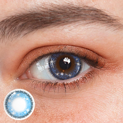 Cosplay Star Eyes Blue Colored Contact Lenses