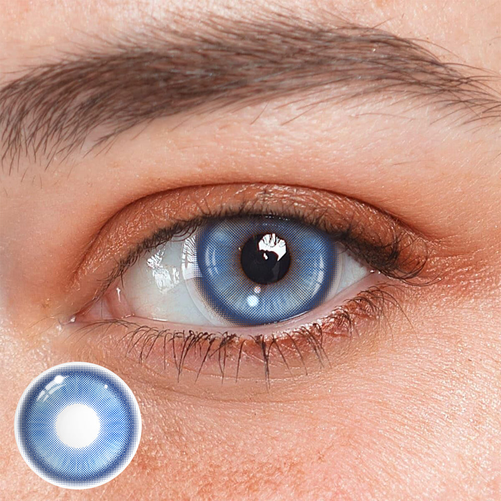 Cosplay Fairy Blue Colored Contact Lenses