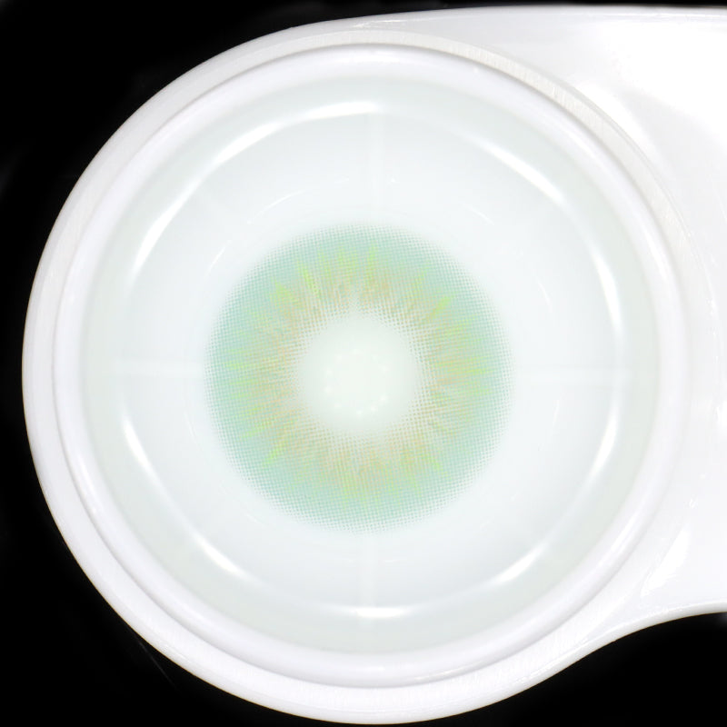 Perla Light Green Prescription Colored Contact Lenses