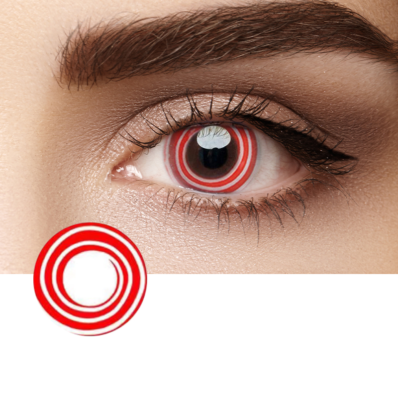 Cosplay Circle Rote Kontaktlinsen