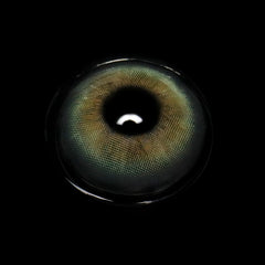 Farbige Kontaktlinsen mit Sehstärke „Flora Green“.