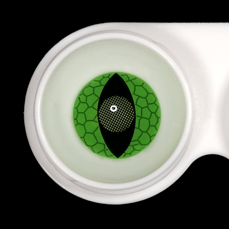 Cosplay Ojos de gato Ojos de serpiente Lentes de contacto de color verde