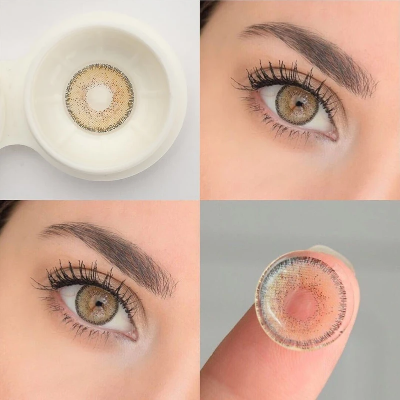 Natural Colors AVELA BROWN Colored Contact Lenses