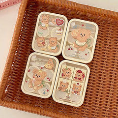 Cute Butter Bear Colored Contact Lens Case