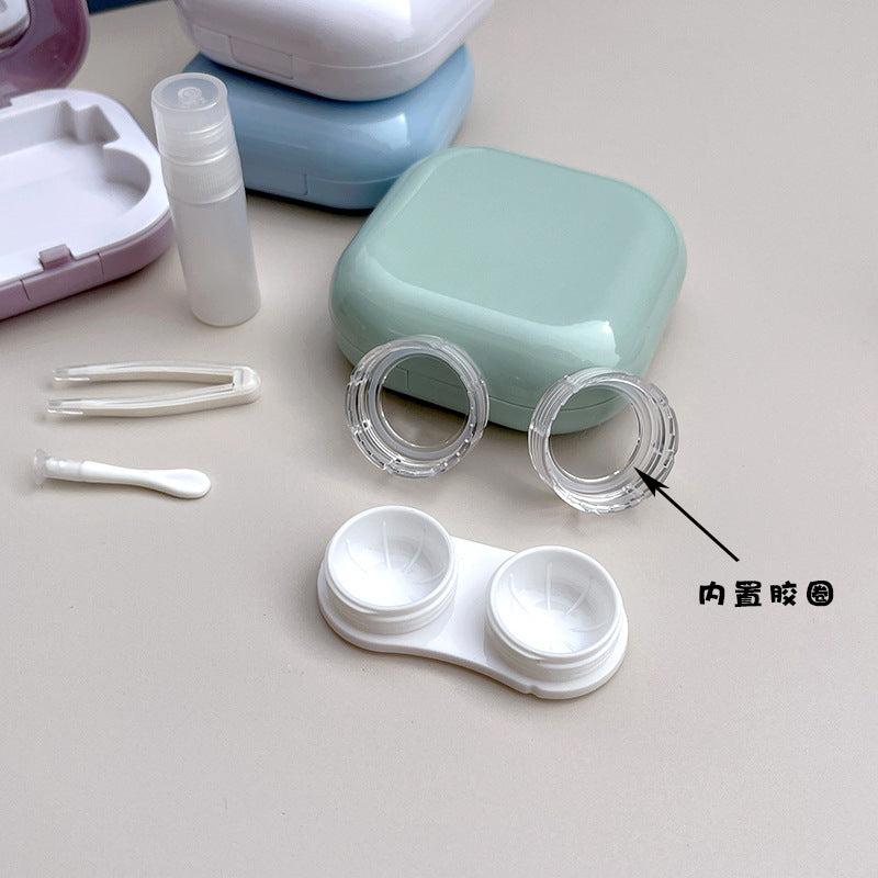 Porcelain Colored Contact Lens Case