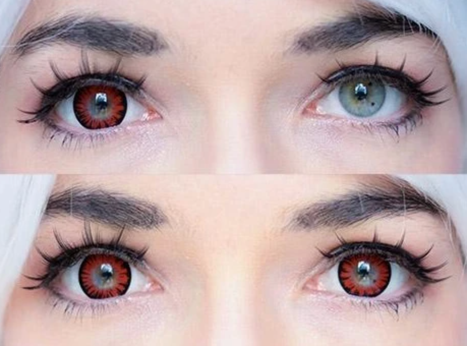 Halloween Miracle Red Prescription Colored Contact Lenses