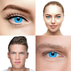 Halloween Blueout Prescription Colored Contact Lenses