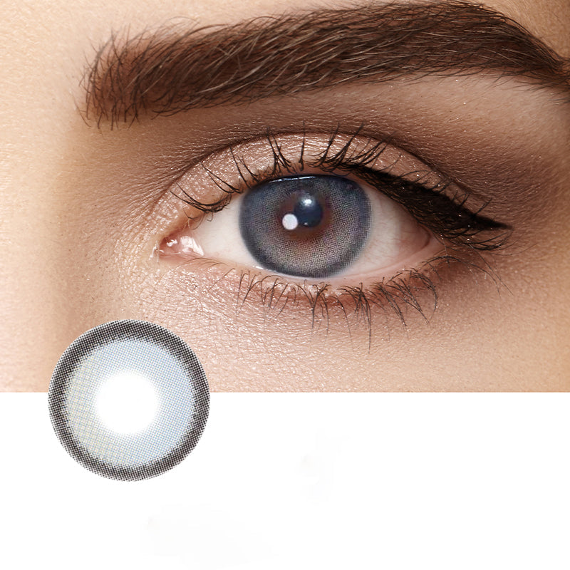 Zukünftige graue farbige Kontaktlinsen