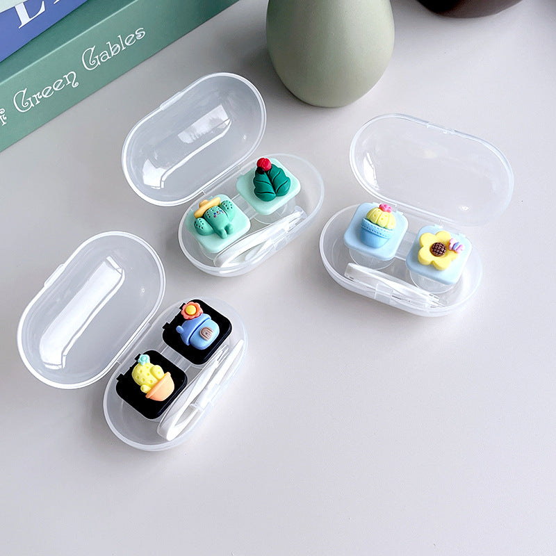 DIY farbiger Kontaktlinsenbehälter