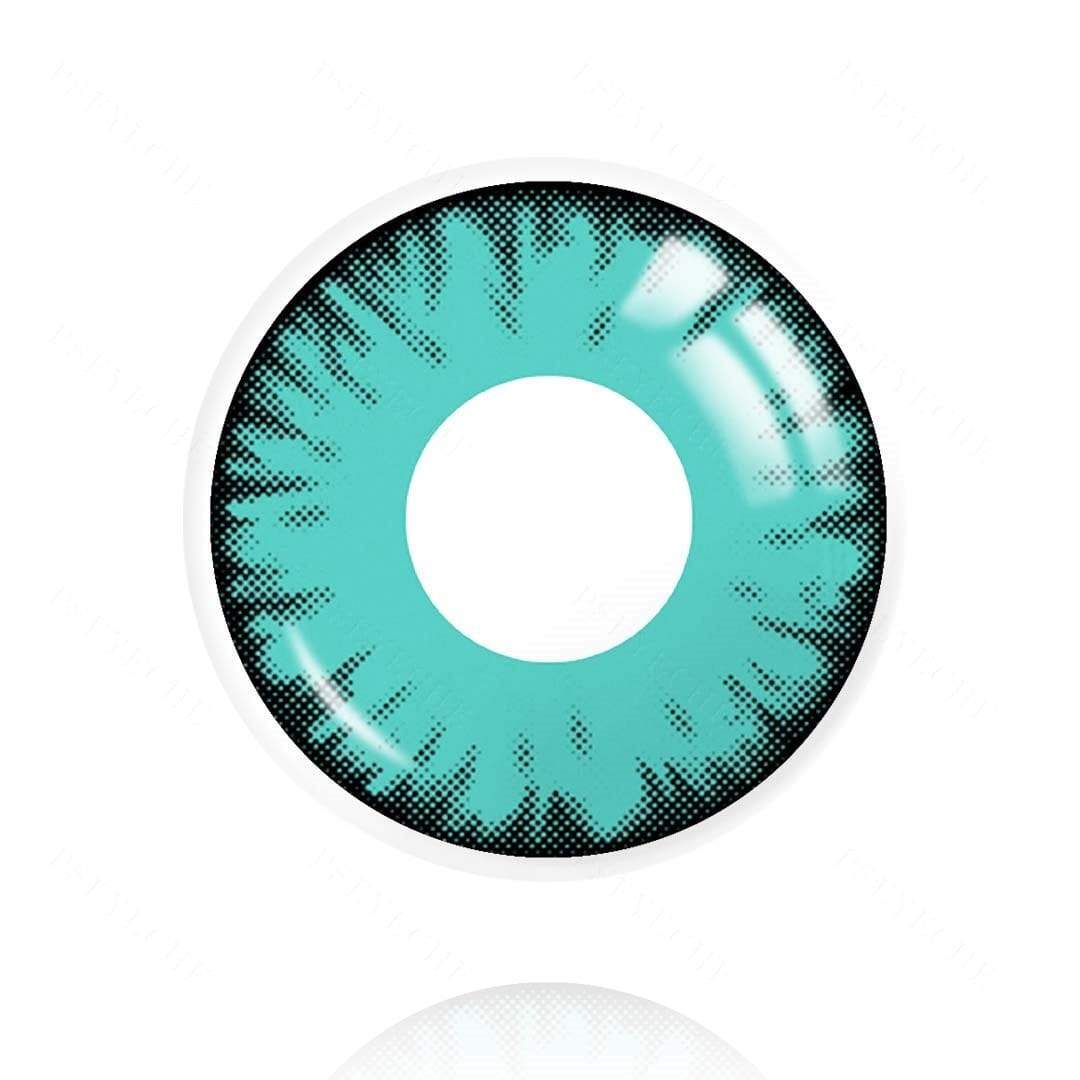 Cosplay Lucifer's Eye Green Prescription Colored Contact Lenses
