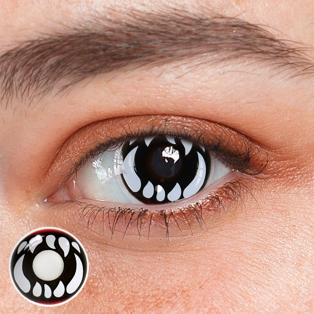 Cosplay Bucktooth White Colored Contact Lenses