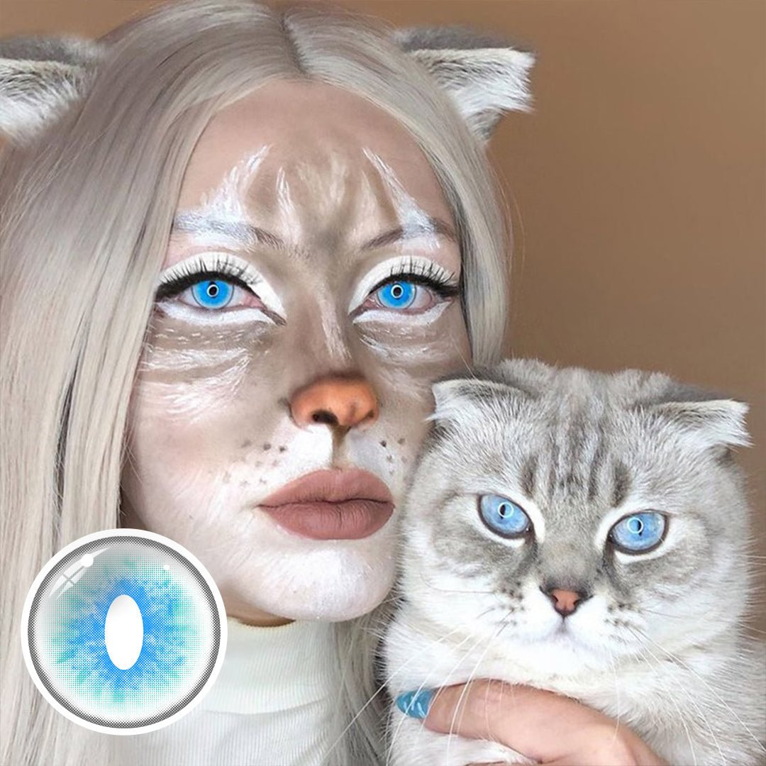 Lentes De Contacto De Color Azul Cosplay Ragdoll Cat