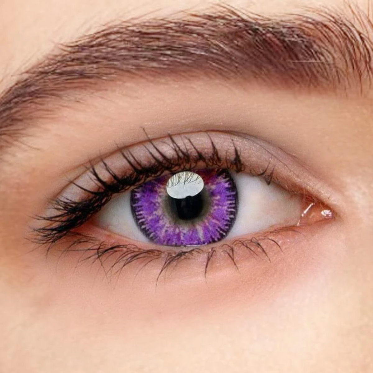 Farbige Kontaktlinsen mit Sehstärke Vega Violett Lila