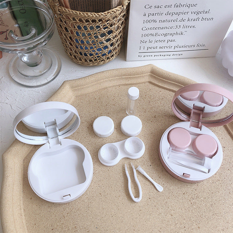 Simple Line Colored Contact Lens Case