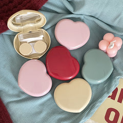 Candy Heart Colored Contact Lens Case