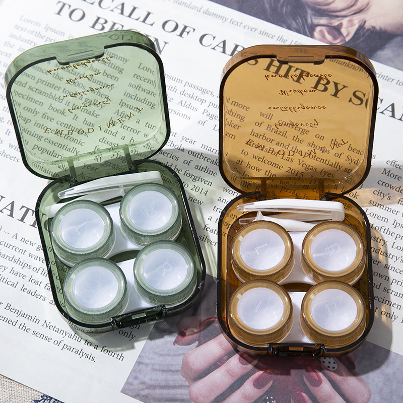 Concise Colored Contact Lens Case