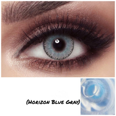 Lentes De Contacto De Color Elite Horizon Azul Gris