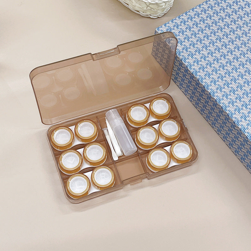 6 Pairs Colored Contact Lens Case