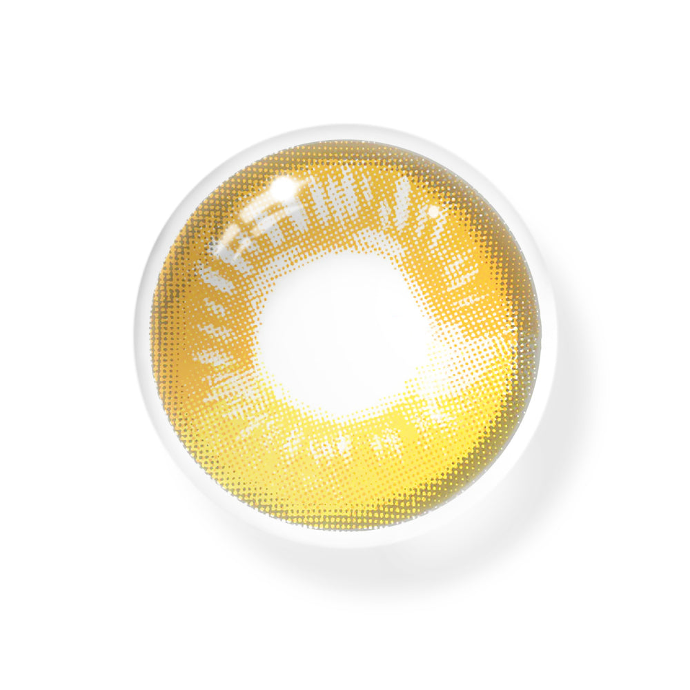 Cosplay Anime Yellow Prescription Colored Contact Lenses