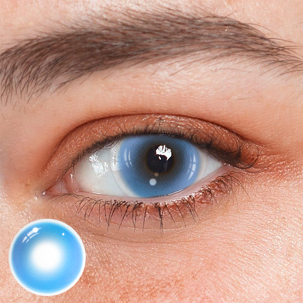 Cosplay Abyss Blue Colored Contact Lenses