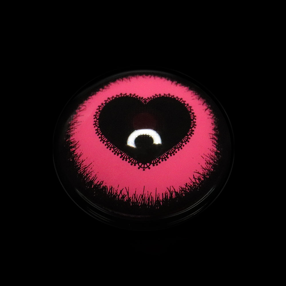Halloween Starry Sky Anime Yandere Pink Colored Contact Lenses