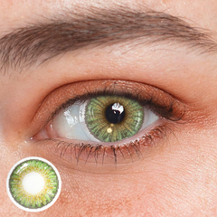 New 3-Tone Green Prescription Colored Contact Lenses