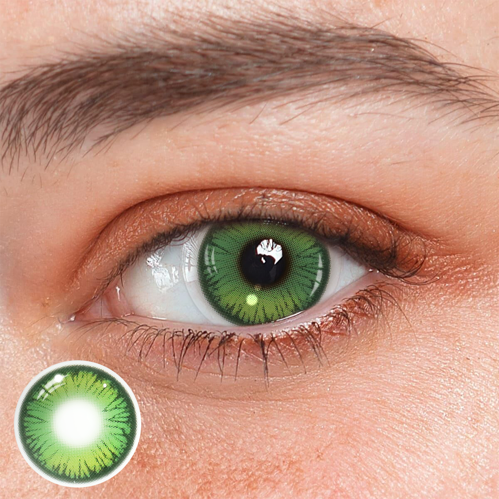 Cosplay Butterfly Green Colored Contact Lenses
