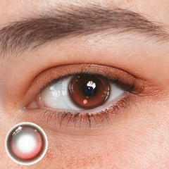 Cosplay Abyss Crazy Pink Colored Contact Lenses