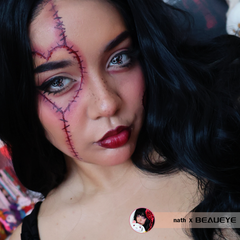 Cosplay Devil Date Eyes Black Colored Contact Lenses
