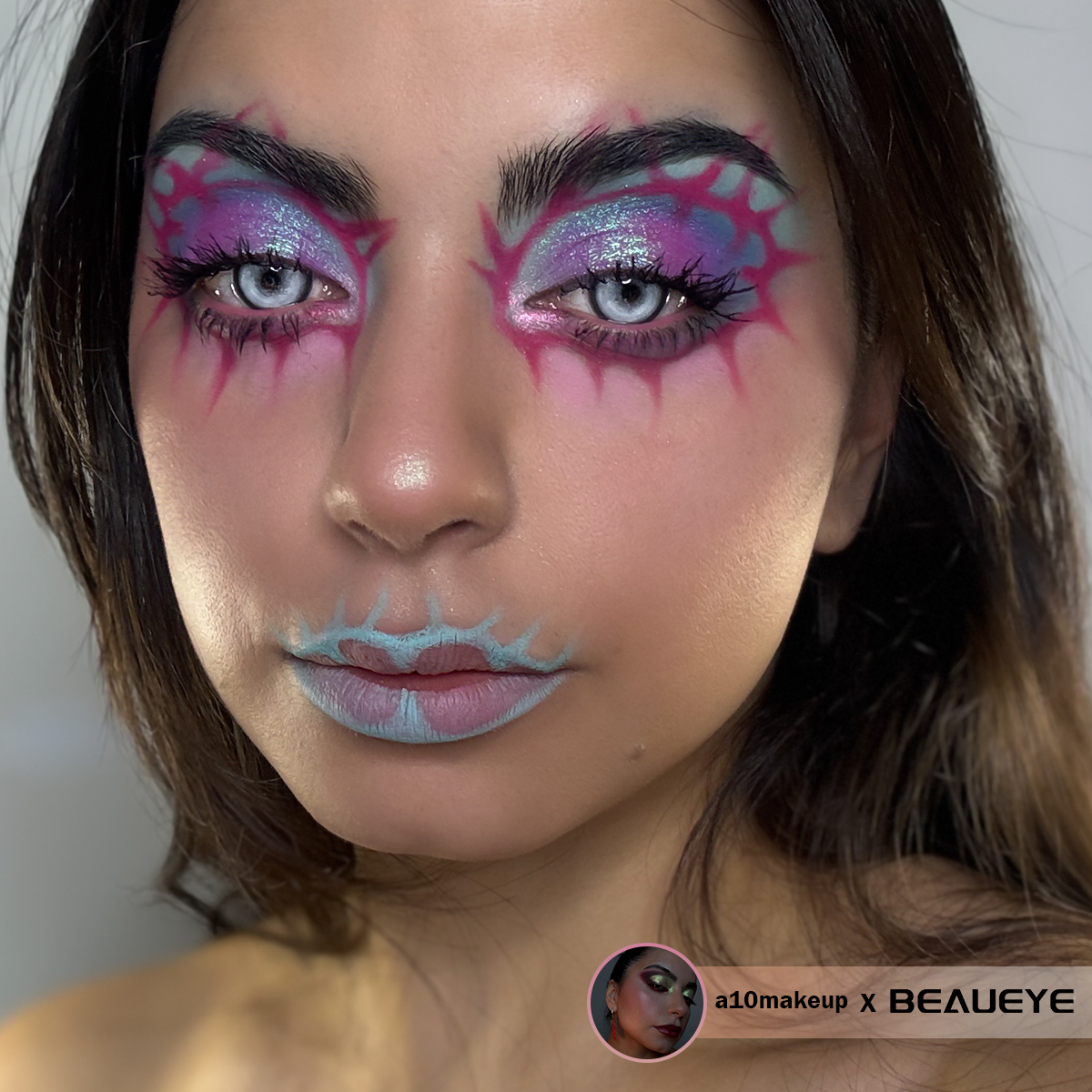 Cosplay KOI Gray Colored Contact Lenses