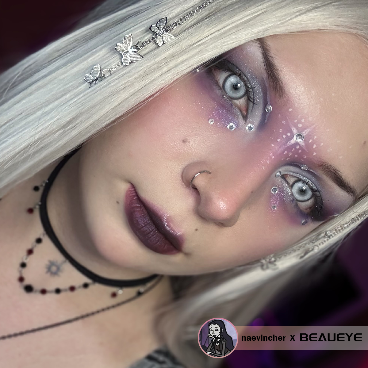 Cosplay KOI Gray Colored Contact Lenses