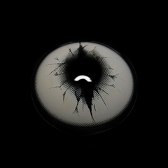 Cosplay Cracked Eye Gray Colored Contact Lenses