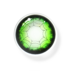 Cosplay Spider Web Green Colored Contact Lenses