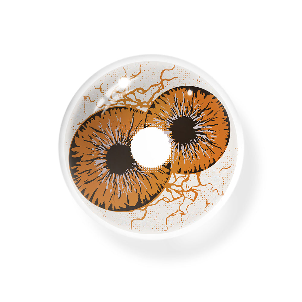 Cosplay Twin Abyss Eyes Brown Colored Contact Lenses
