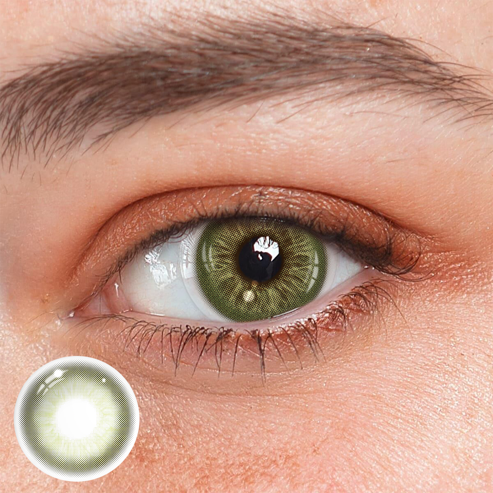 Celeste Oliver Green Colored Contact Lenses