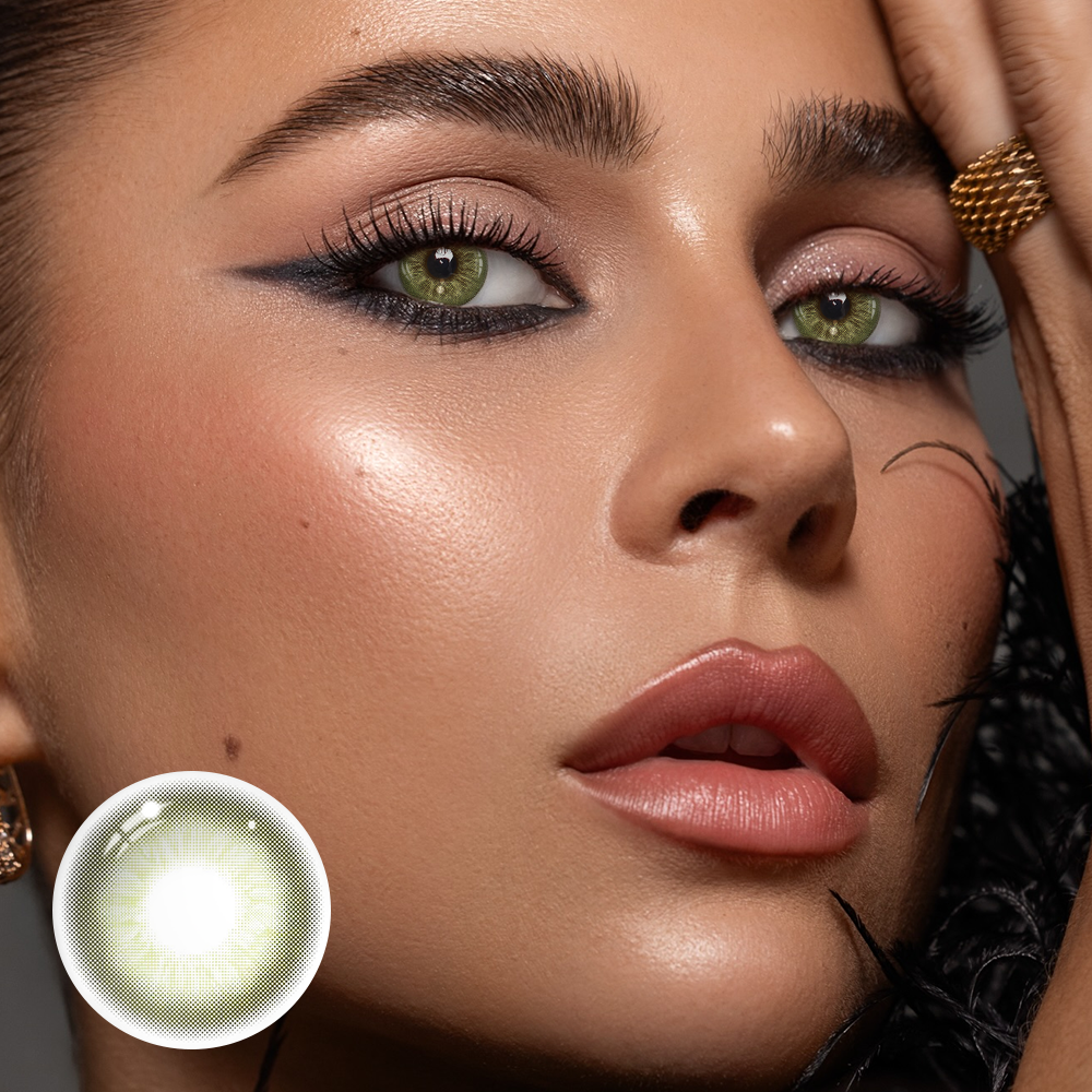 Celeste Oliver Green Colored Contact Lenses