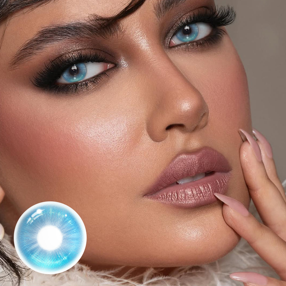 Vlinder Gem Blue Colored Contact Lenses
