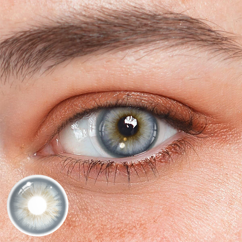 Beryl Frost Gray Prescription Colored Contact Lenses