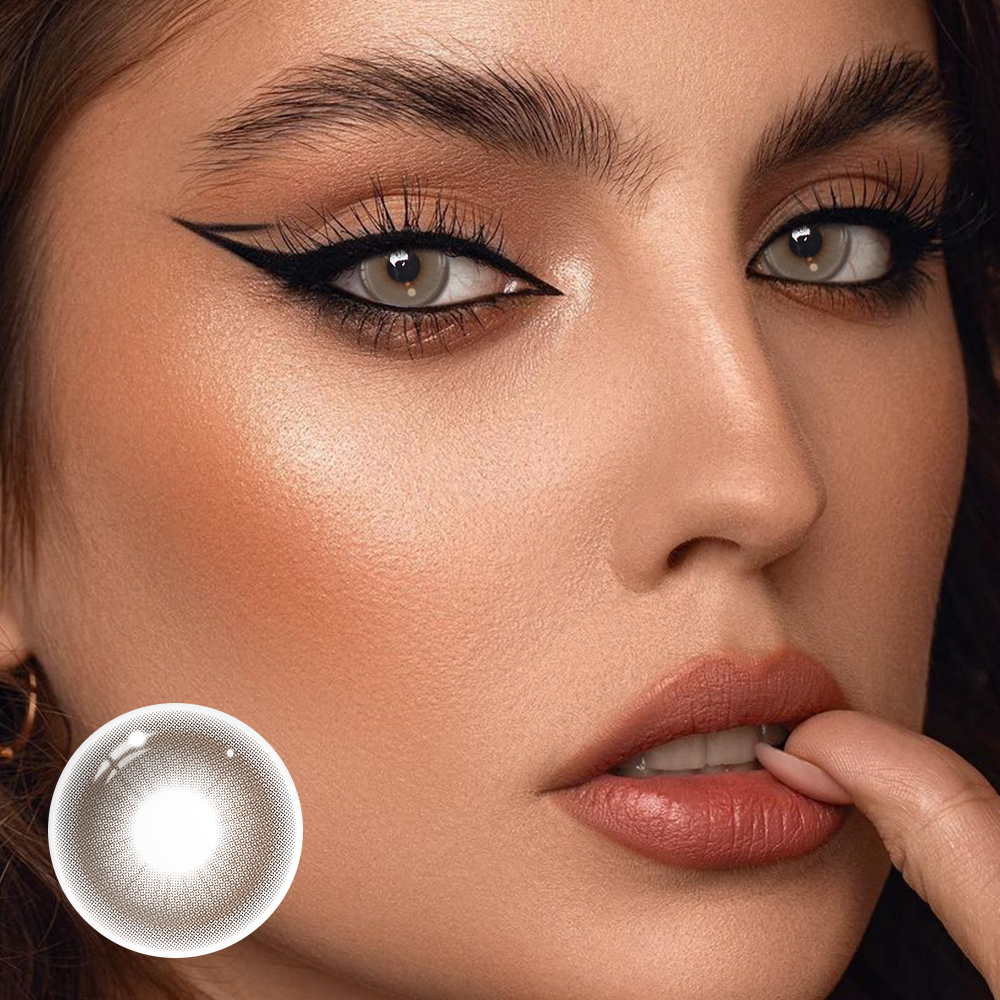 Stormy Hazel Colored Contact Lenses