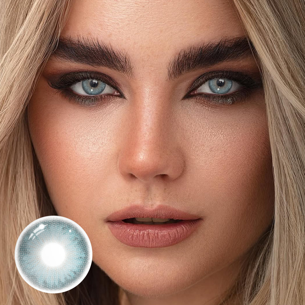 Lazuli Pear Blue Colored Contact Lenses