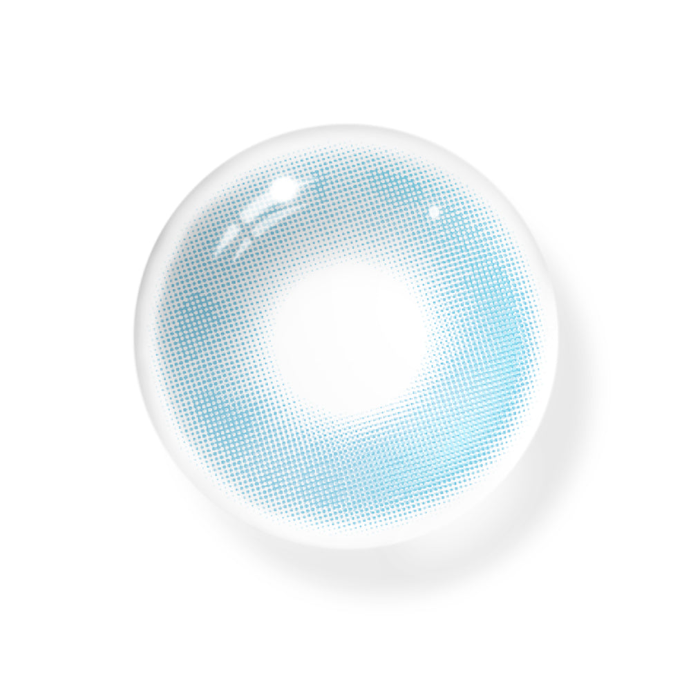Yara Flowing Blue Colored Contact Lenses