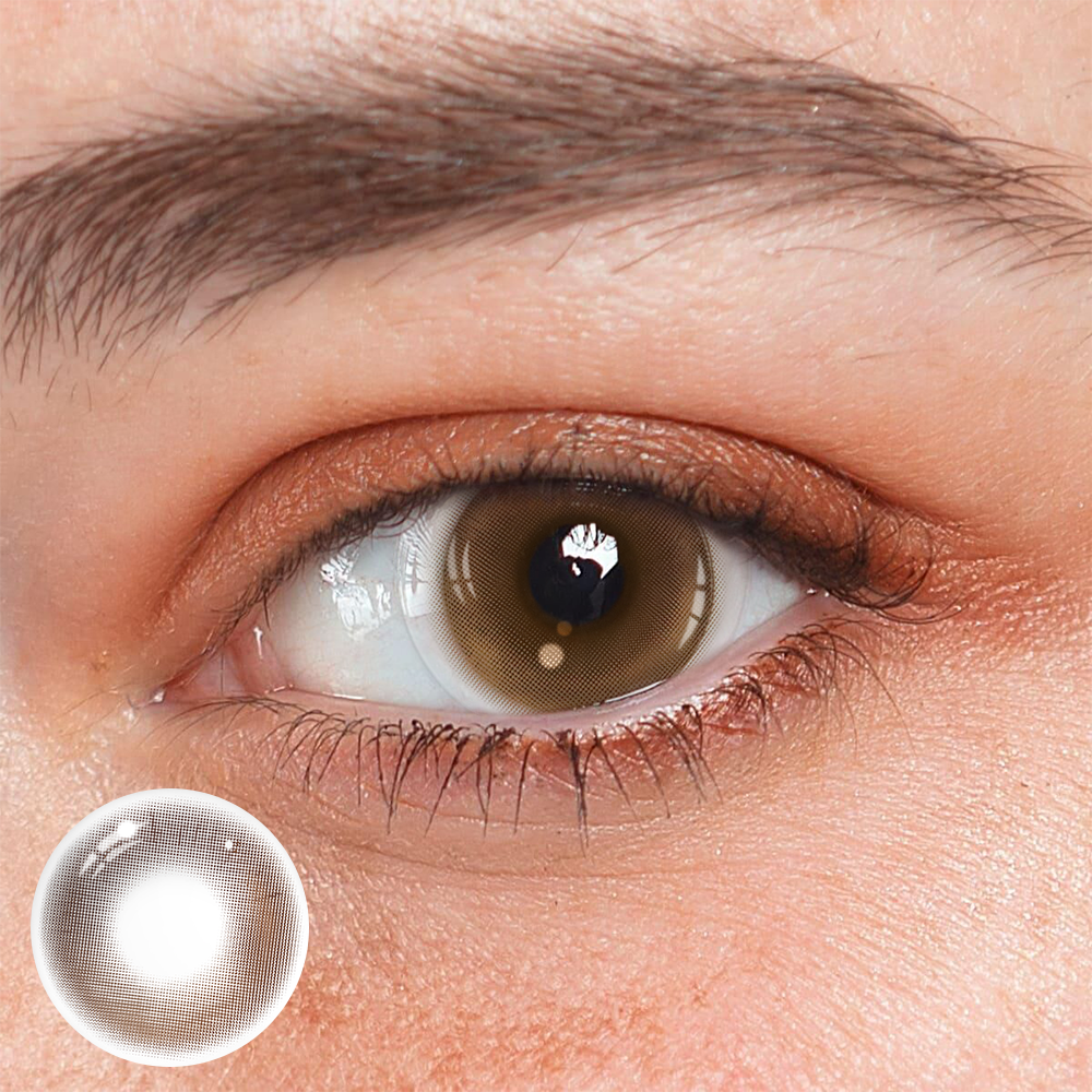 Yara Flowing Coffee Brown Colored Contact Lenses
