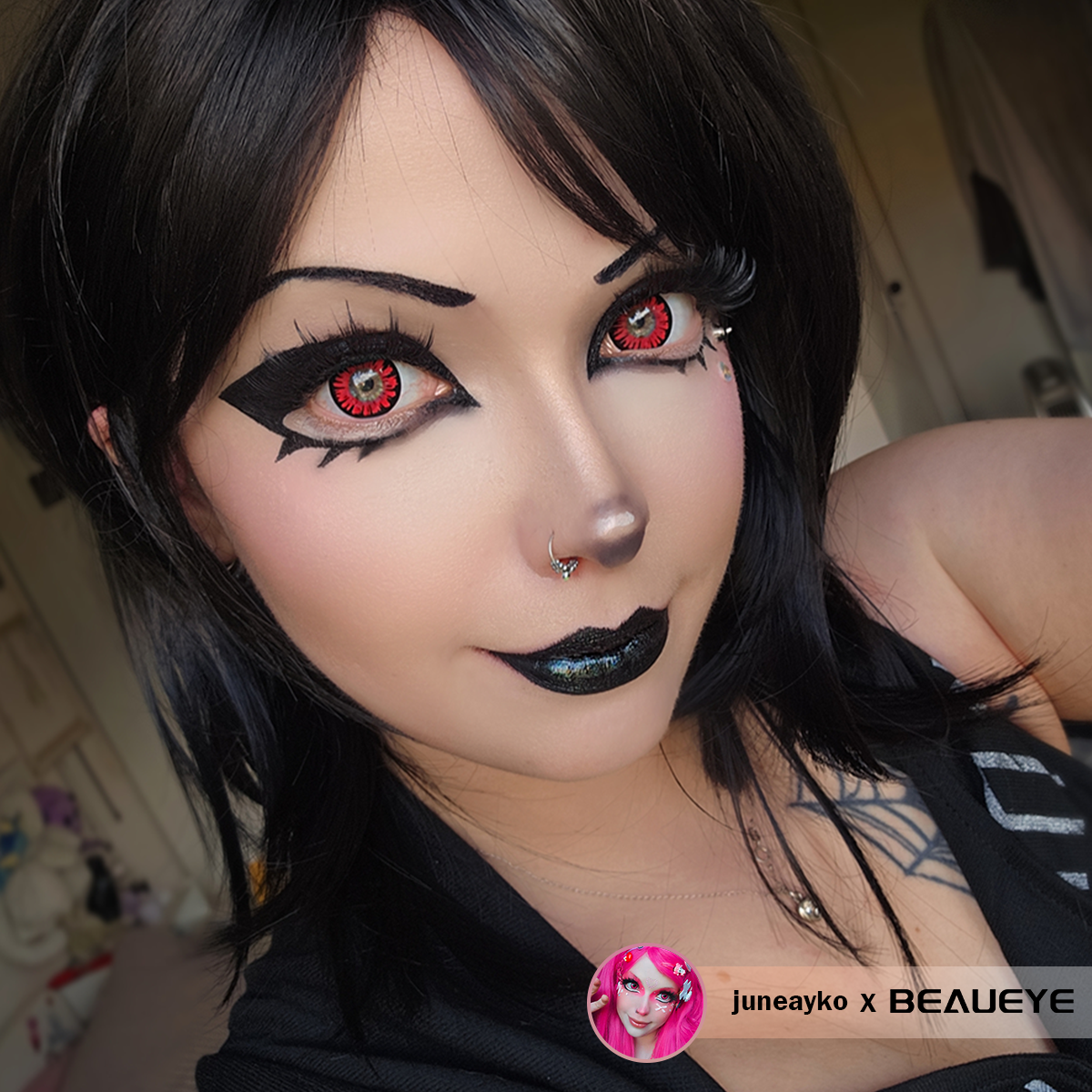 Halloween Miracle Wine-red Prescription Colored Contact Lenses